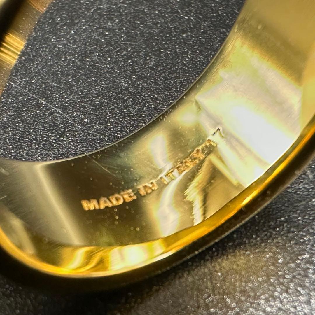 極美品✨　PRADA　プラダ　リング　指輪　ロゴ　刻印　1358