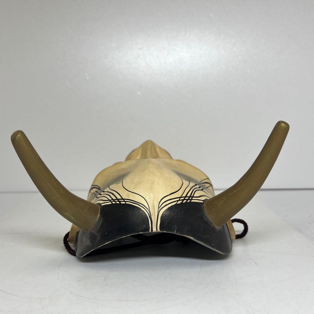 木彫り 般若 能面 h約25.5cm 東K7-1217③