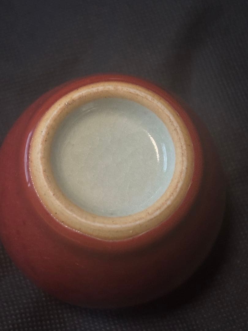 中国古美術品 清の時代 郎窯紅 水盂 水滴8cm - メルカリ