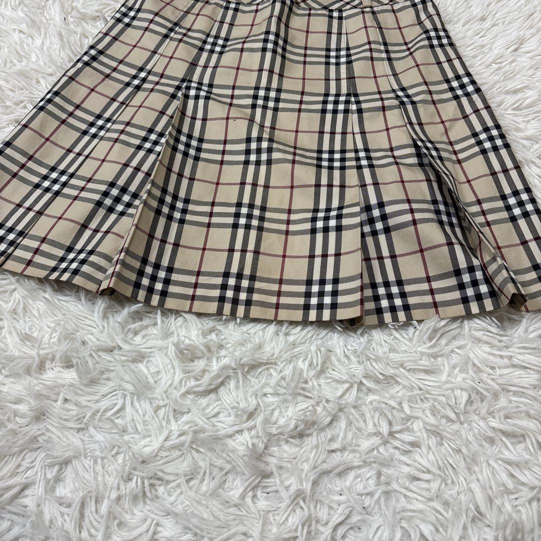 【人気】バーバリーブルーレーベル　スカート ノバチェック　プリーツ