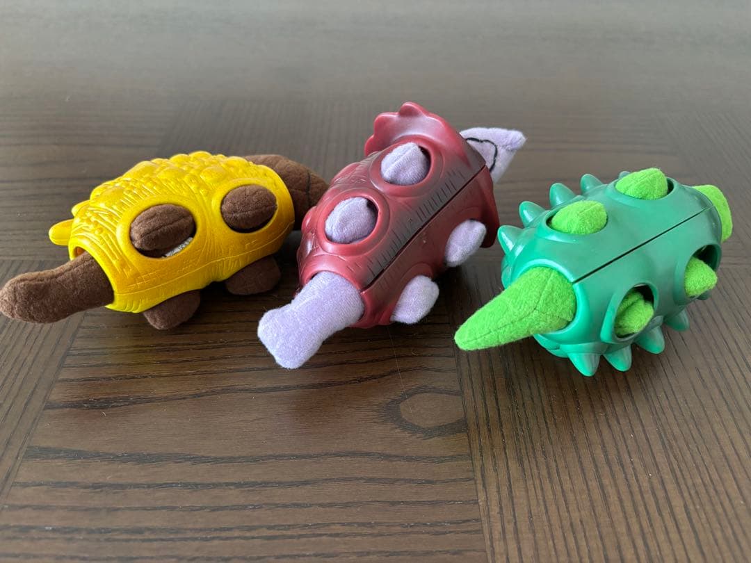 ダイナソーぬいぐるみ 1997年マクドナルドハッピーセット 3種セット