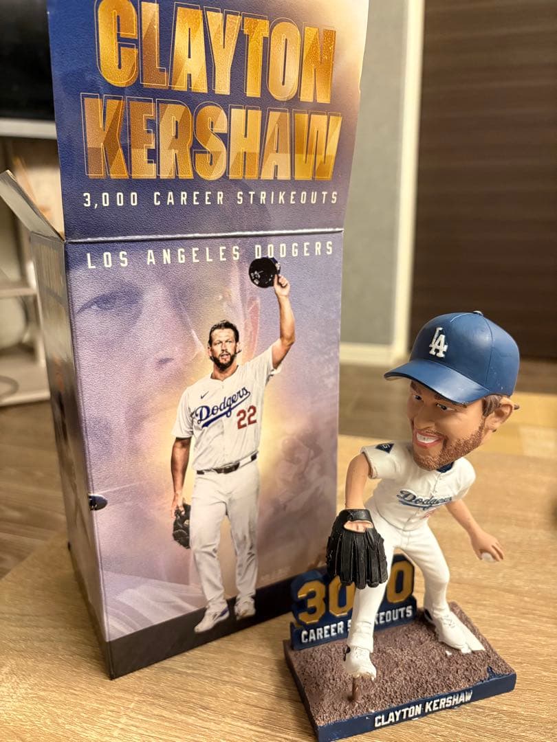 球場限定】9/20クレイトンカーショー3000奪三振ボブルヘッド