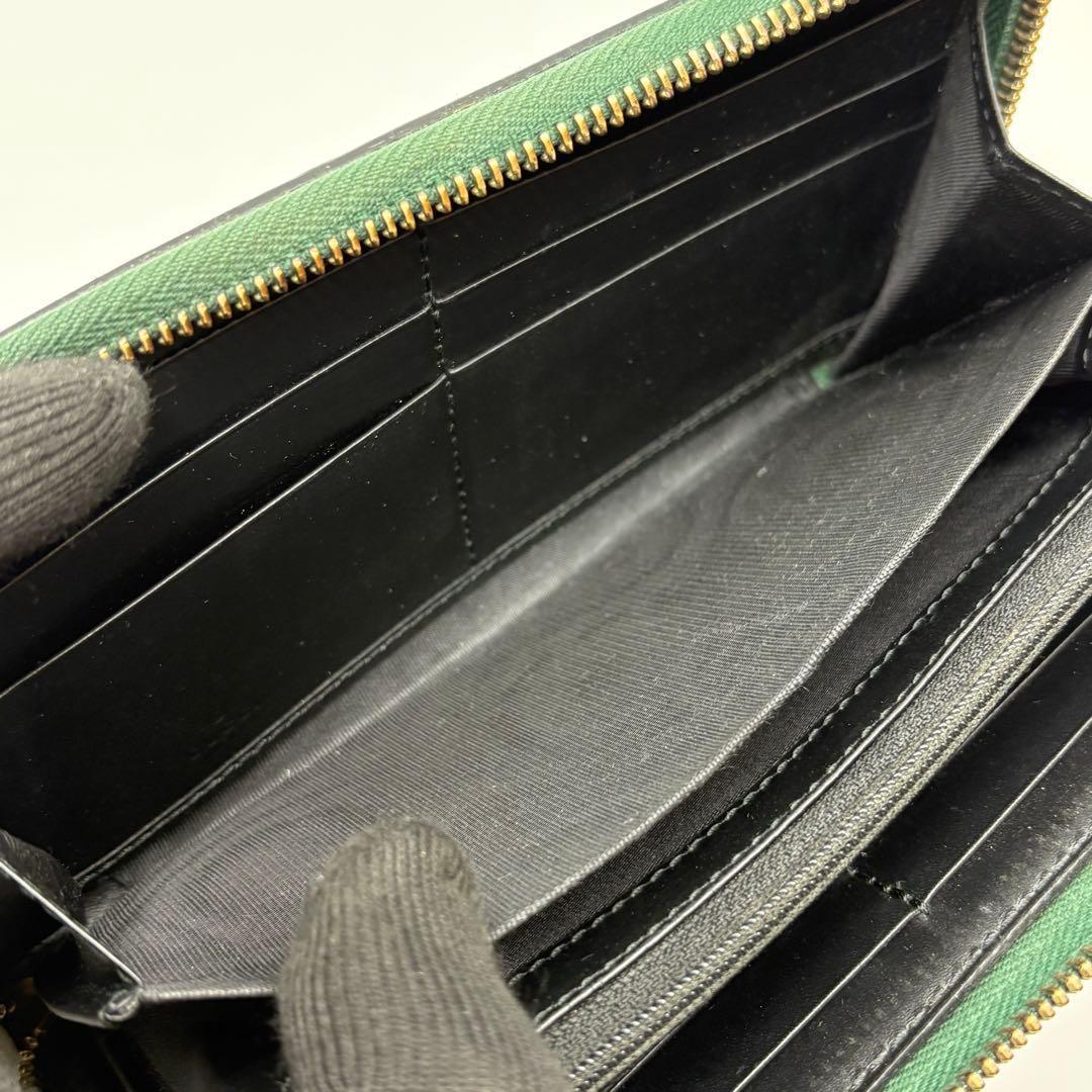 GUCCI グッチ　長財布　ラウンドファスナー　GG アニマリエ　ビー