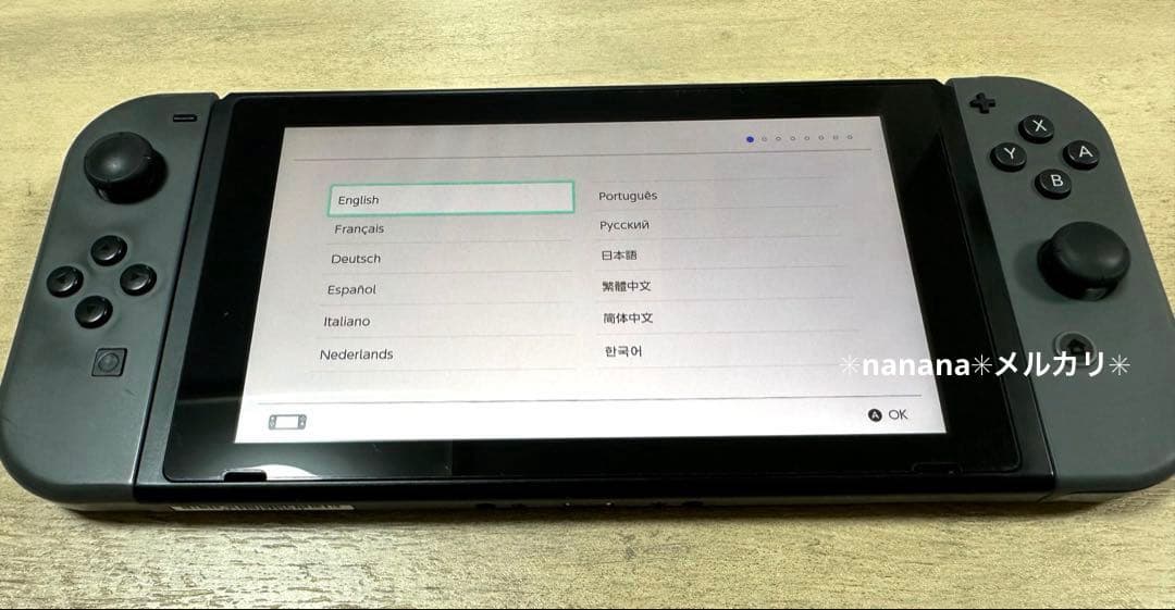 Nintendo Switch 本体 グレー バッテリー強化版 箱付 動作確認済