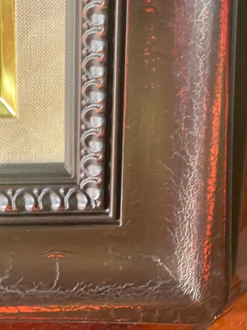 竹尾文夫　『水仙』油彩画 フレーム付き