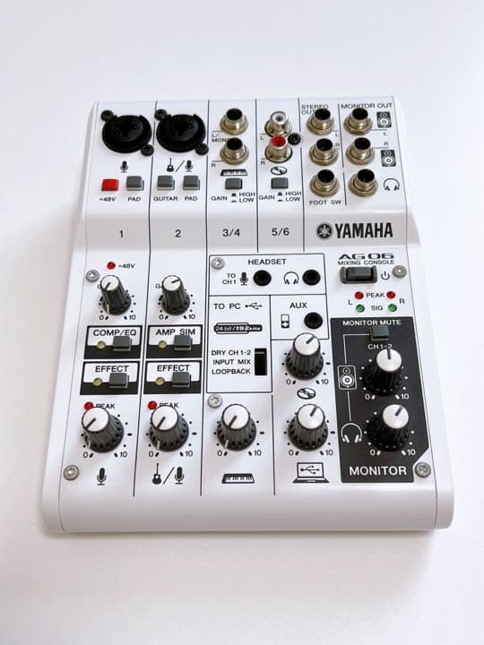 YAMAHA AG06【付属品完備】 YAMAHA AG06 オーディオインターフェイス