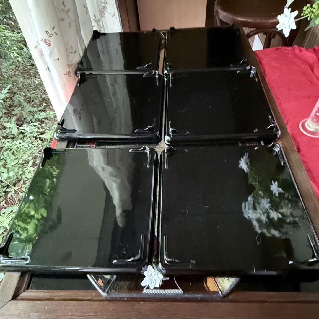 2200様感謝‼️秋の風雅‼️JAPAN 研出蒔絵 『銀月』絵替八寸膳十客木箱