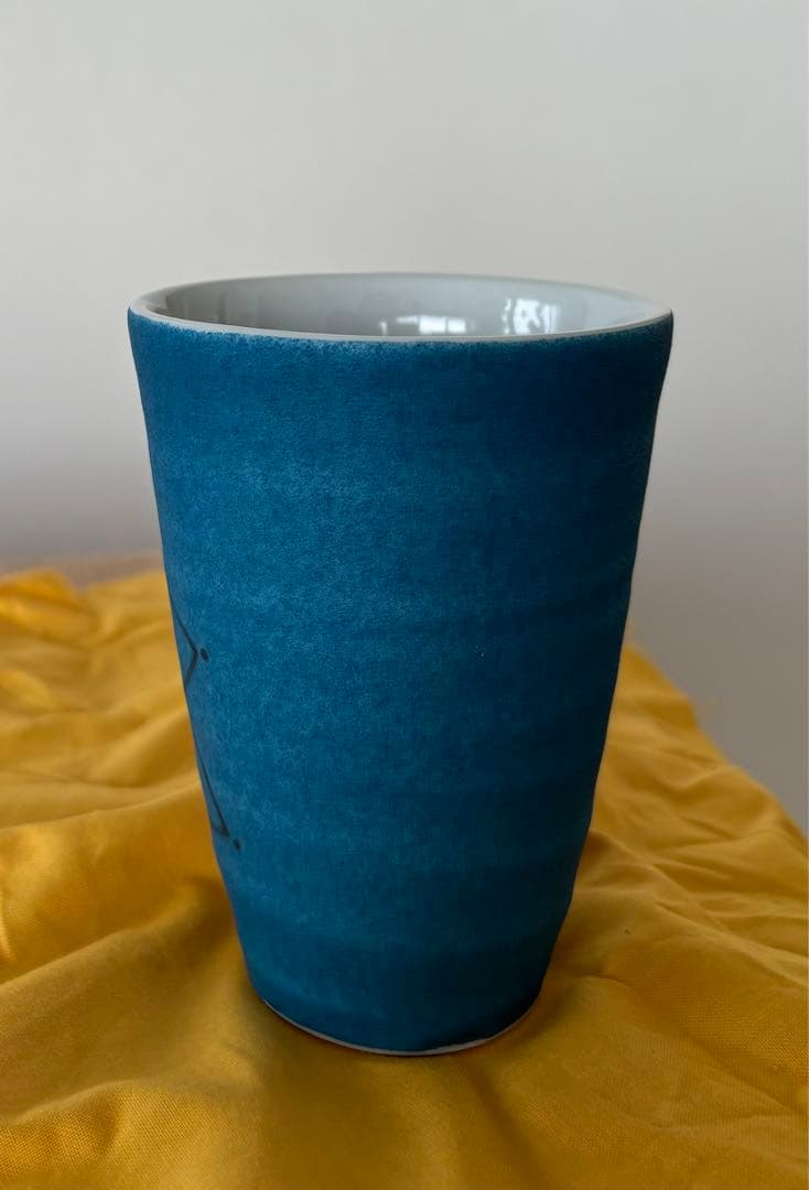 九谷焼 武腰一憲【遠い日】色絵カップ