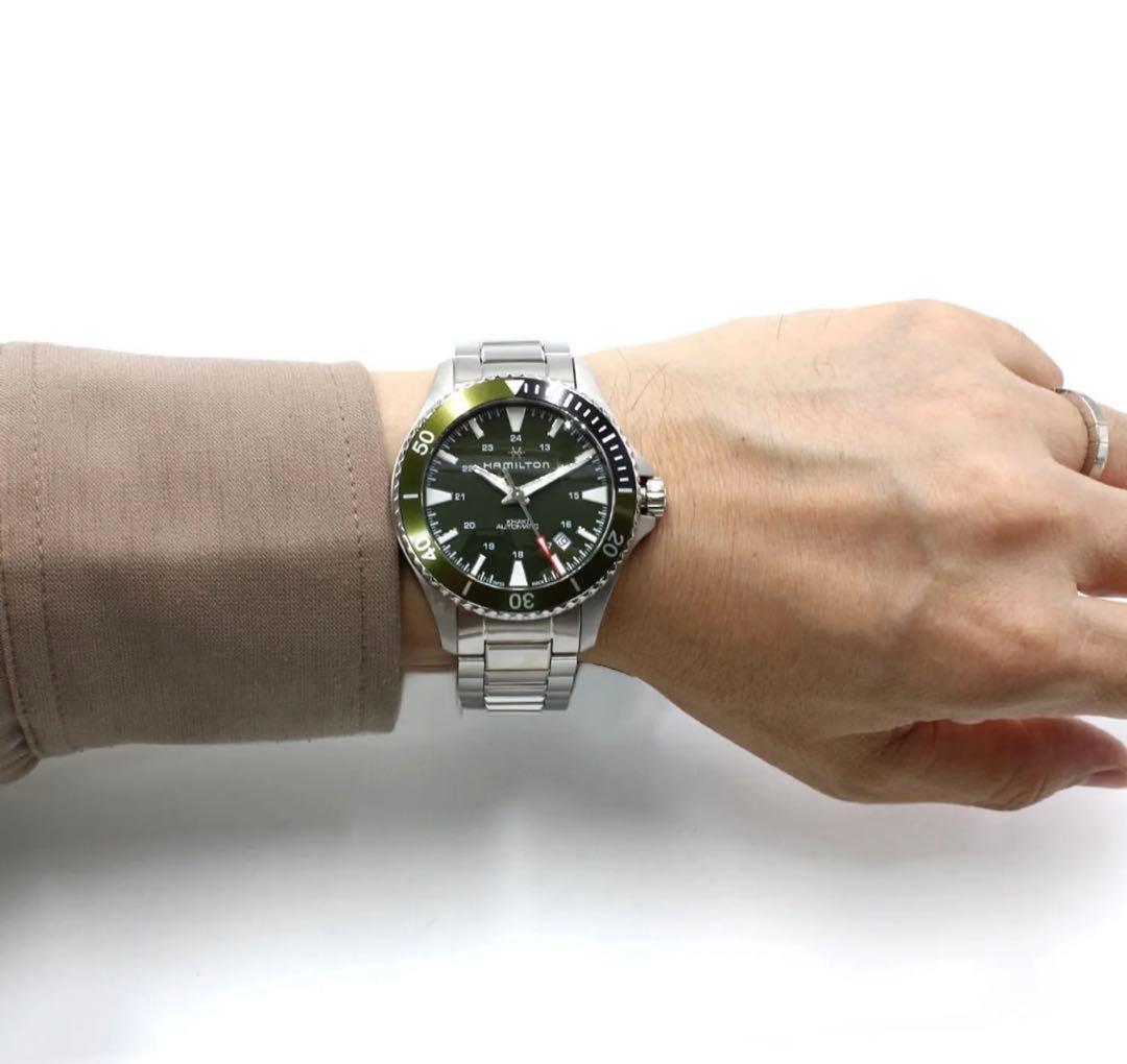 【新品・即日発送】HAMILTONカーキネイビースキューバオーH82375161