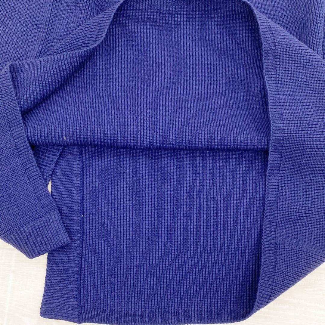 HERMES エルメス ニットスカート ネイビー/紺