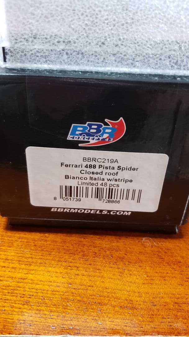 ミニカー B.B.R Ferrari 488 Pista 1/43