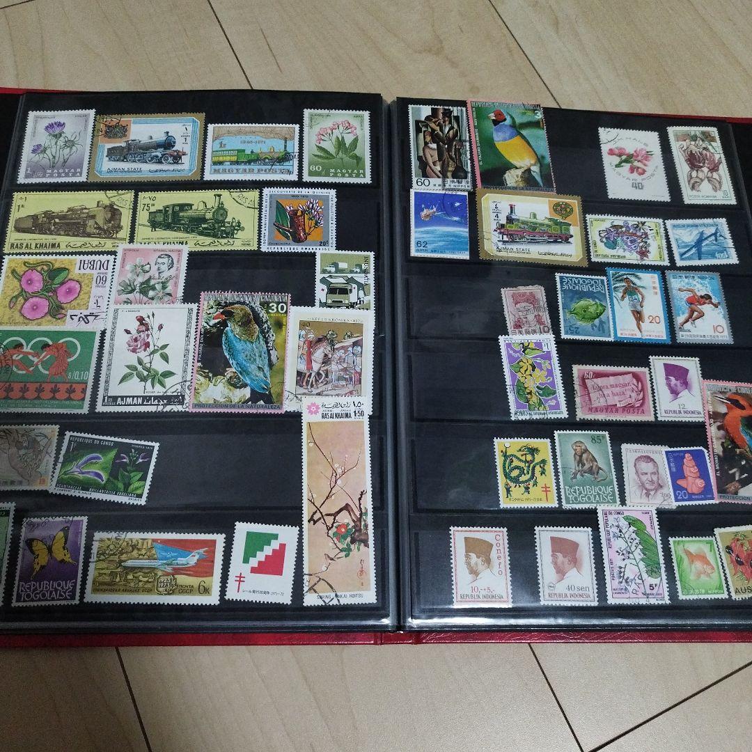 当時物】使用済 海外切手 プレミア レトロ アンティーク