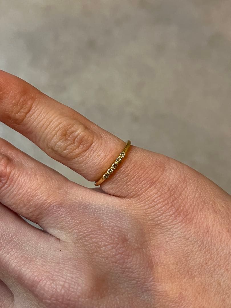 TAKAPON AHKAH K18 エメピンキー ダイヤ リング５号