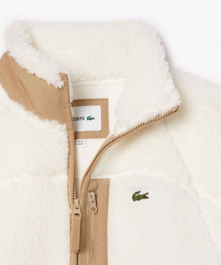 Lacoste ラコステ ベーシックシェルパフリースジャケット　ボアブルゾン