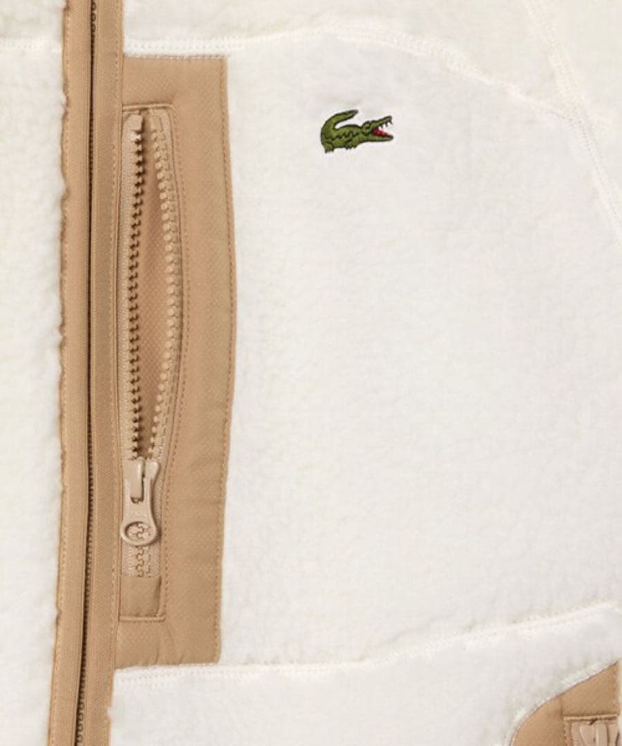 Lacoste ラコステ ベーシックシェルパフリースジャケット　ボアブルゾン