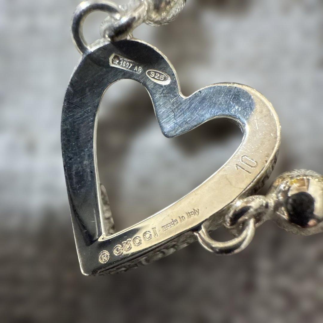 な*か様 美品　GUCCI ハート型 シルバーリング　SV925