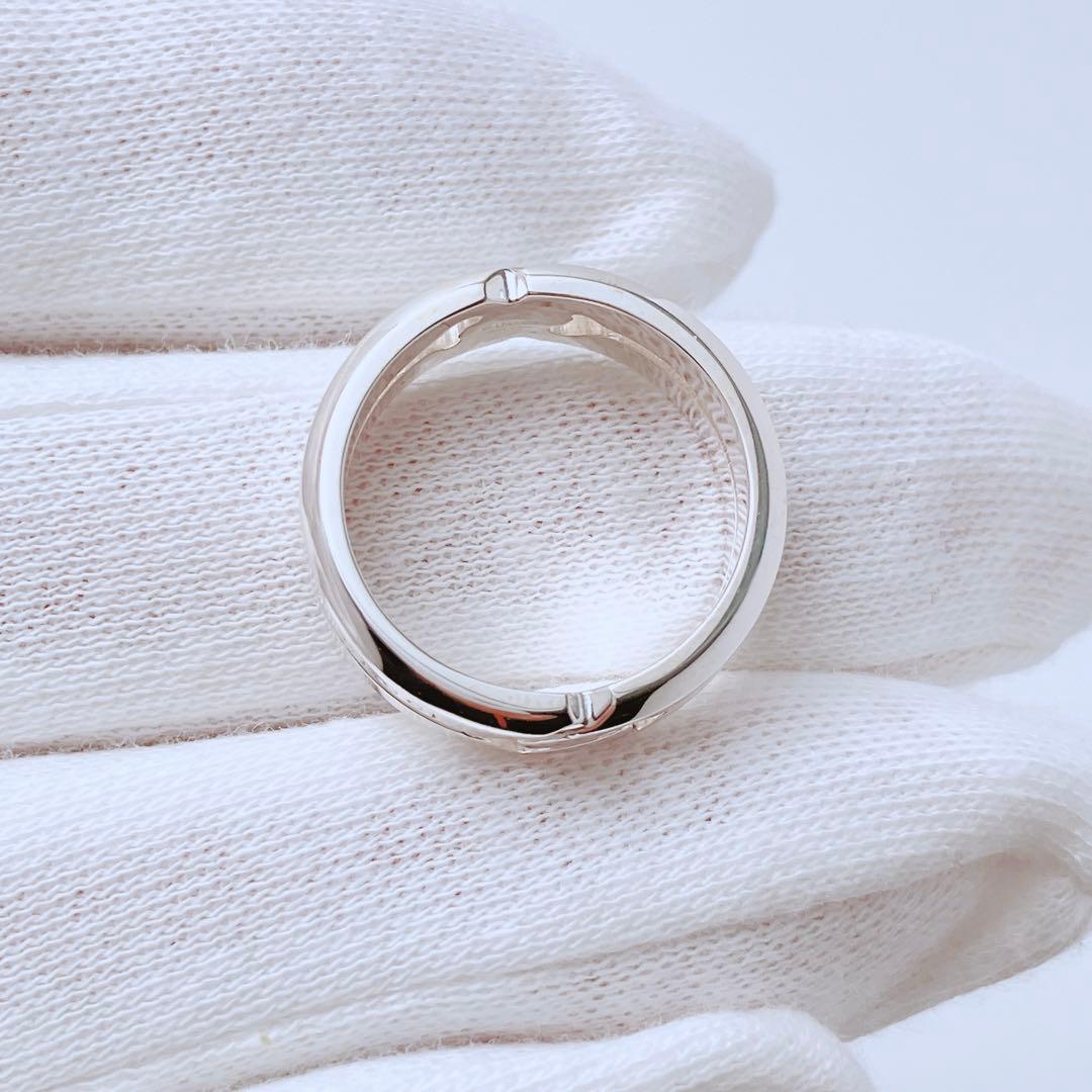 新品同様 グッチ GUCCI 925 ノット リング 指輪 シルバー Y720