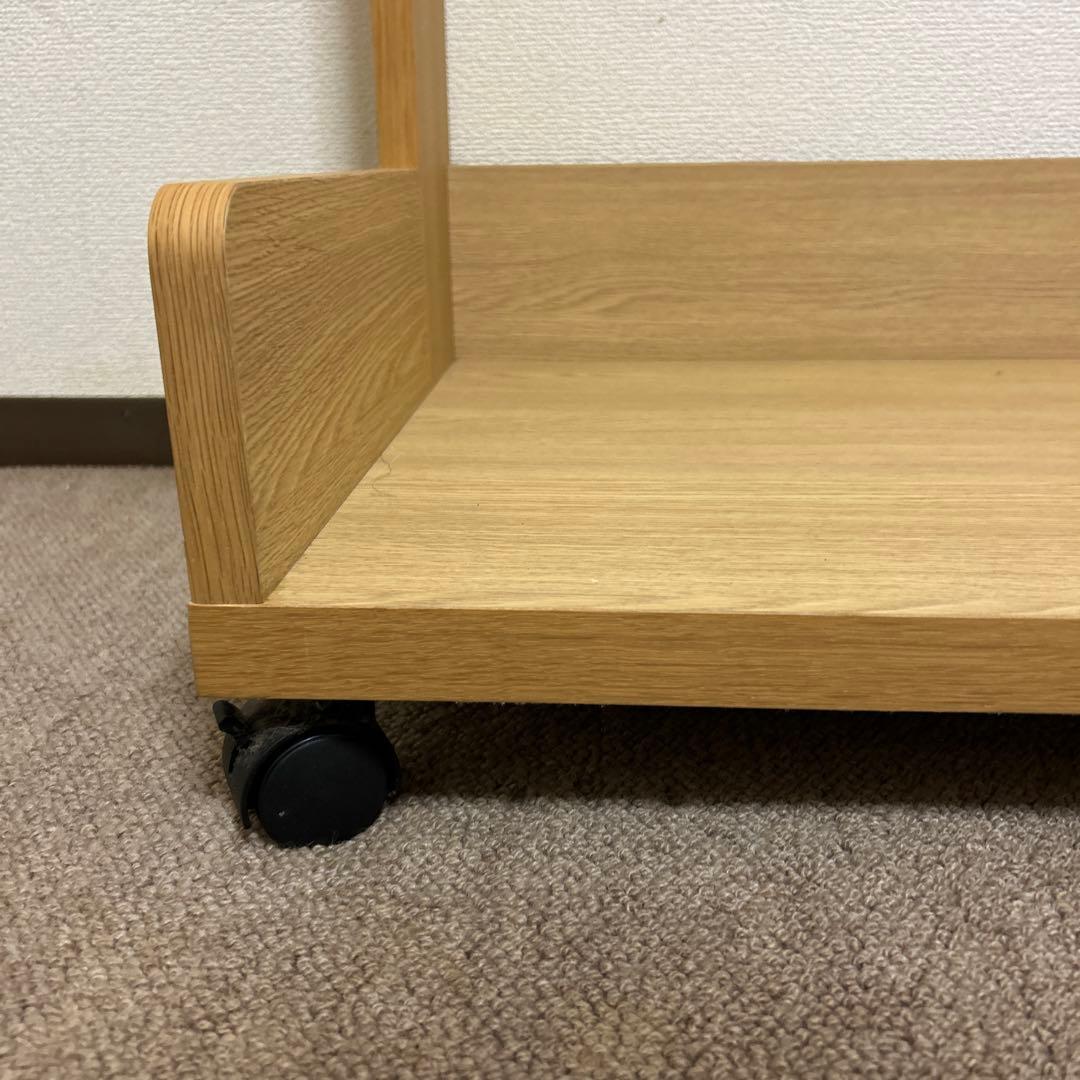最終価格】ナチュラル木製ハンガーラック キャスター付き