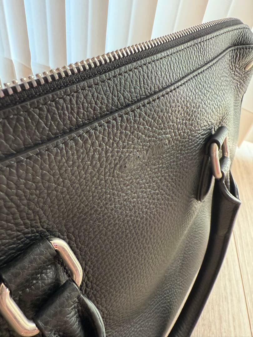 ［新品未使用］Orobiancoオロビアンコ　ビジネスバッグ　ブラックレザー　黒