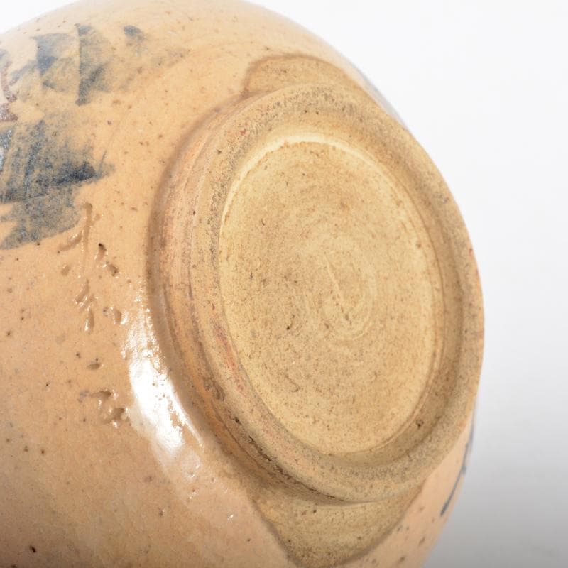 常滑焼 不識庵井上素三作 神杉文 茶碗 共箱 松尾不染