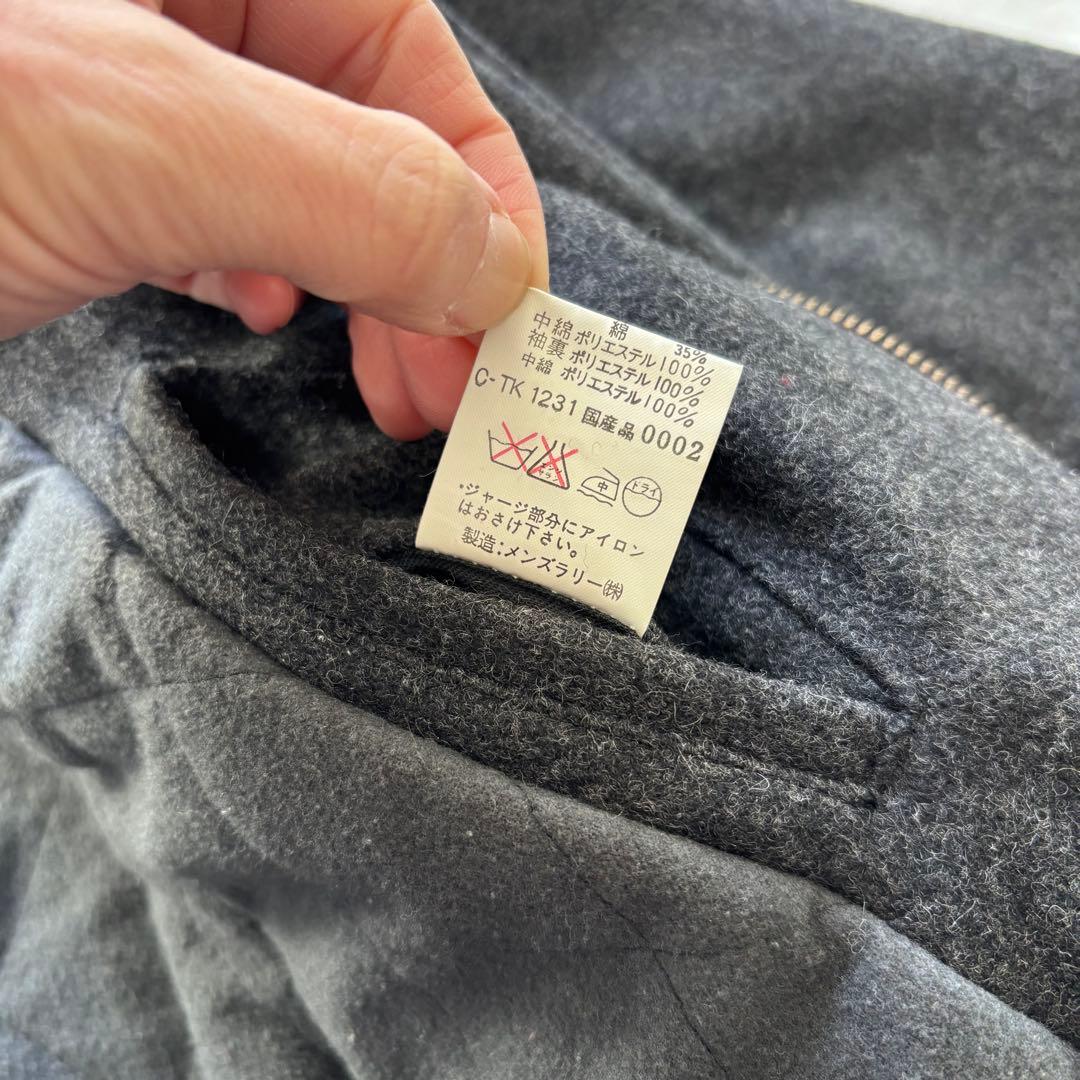 90's vintage ウールブルゾン グレー 短丈 アメカジ カジュアル - メルカリ