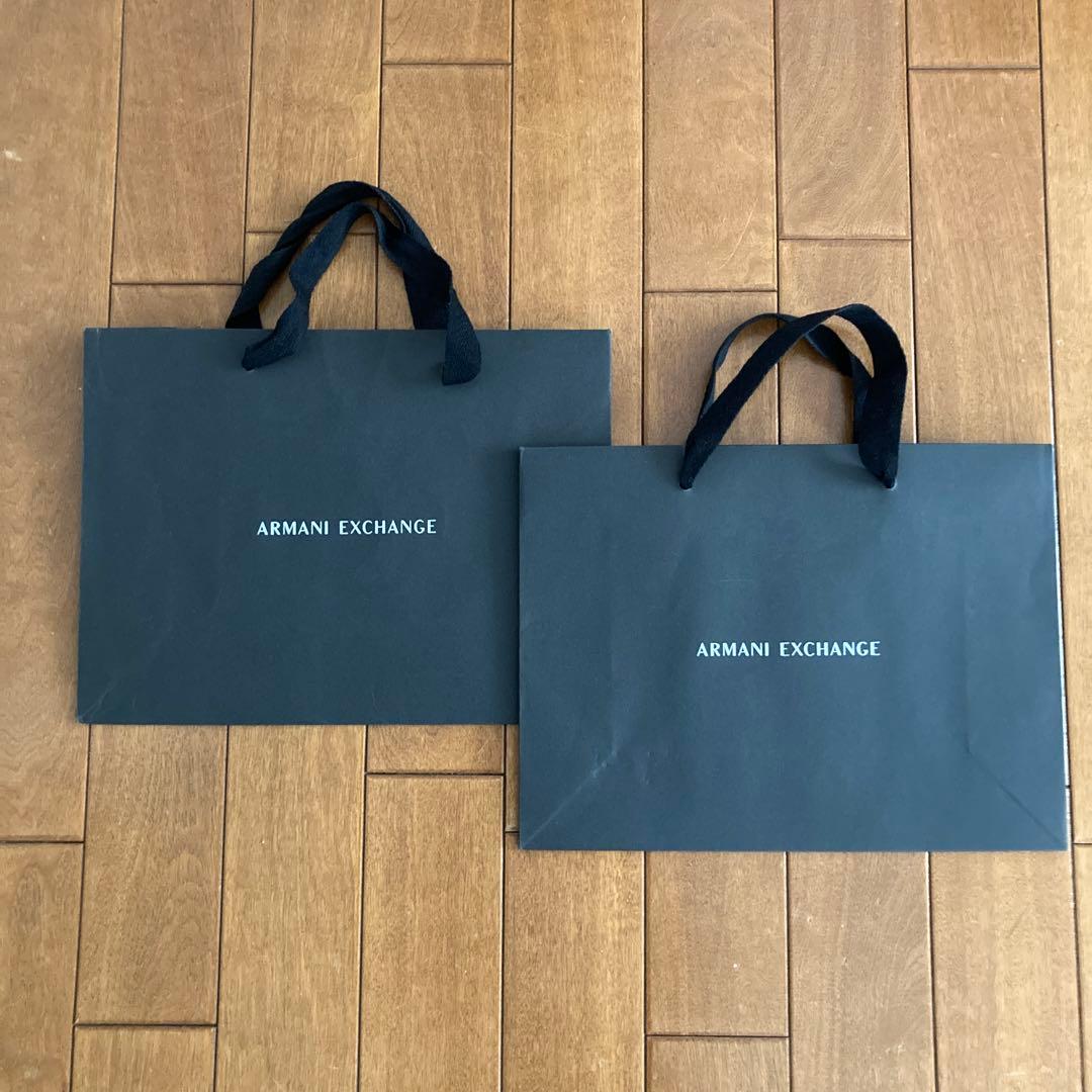 Armani Exchangeアルマーニエクスチェンジ ショッパー 2枚セット