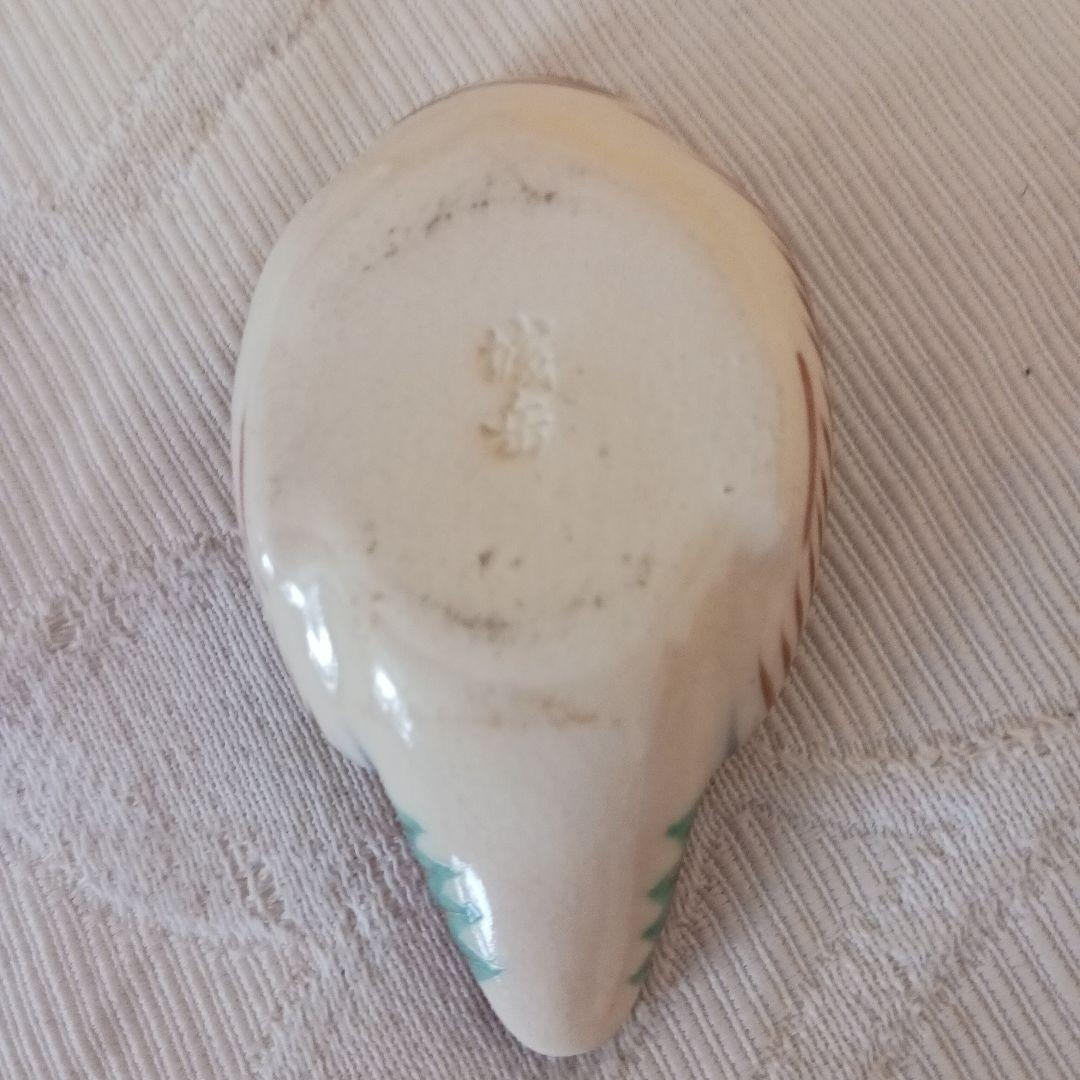 陶器製 鴛鴦香合