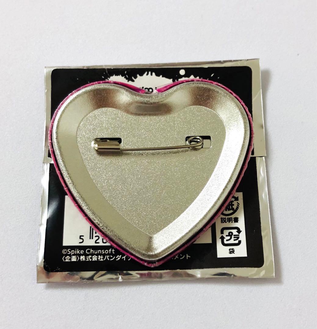 ダンガンロンパ ナンジャタウン テレ顔 照れ顔 ハート缶バッジ 江ノ島