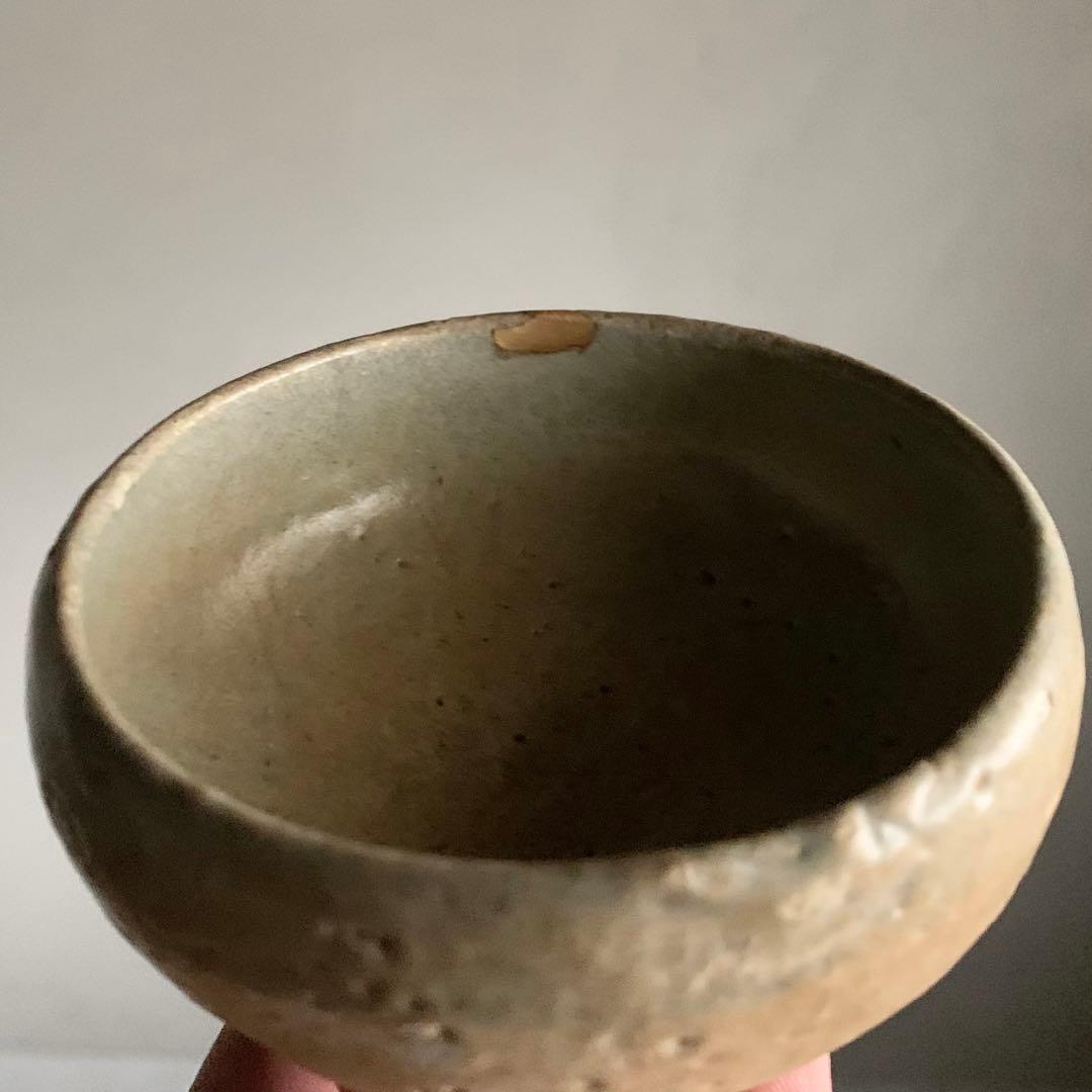 高麗青磁 白象嵌 盃 三島盃 14世紀頃 酒器 ぐい呑み 古美術