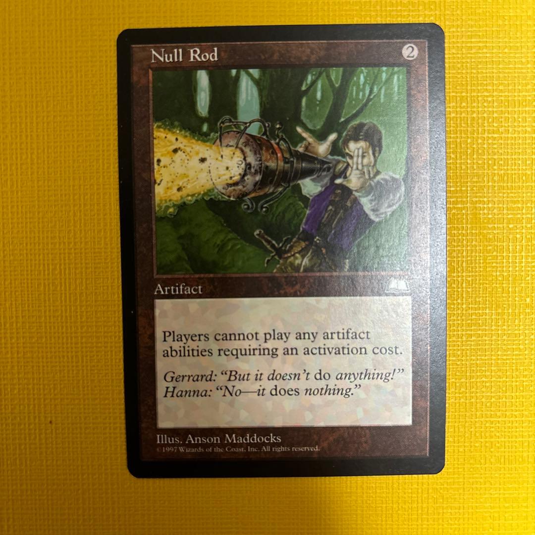MTG 無のロッド / Null Rod 英語画家サイン希少