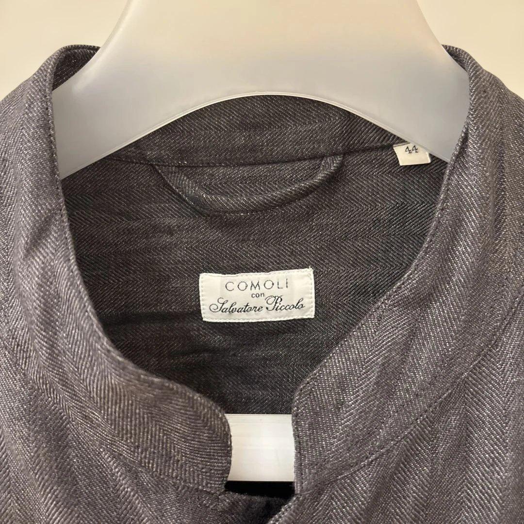 K*A様 COMOLI ピッコロ リネン ヘリンボーン スタンドカラー チャコー