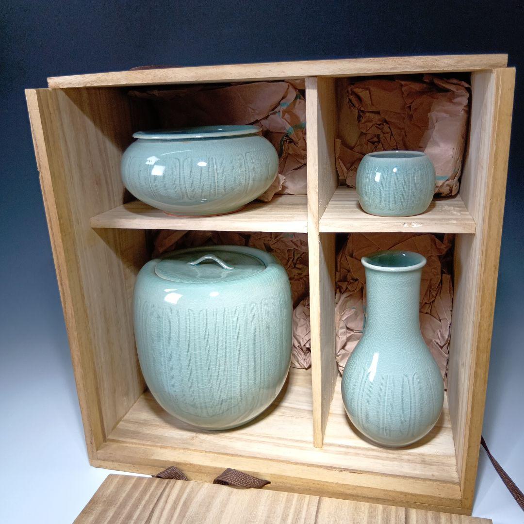 最終値下げ茶道具 韓国高麗青磁 皆具一式 美品