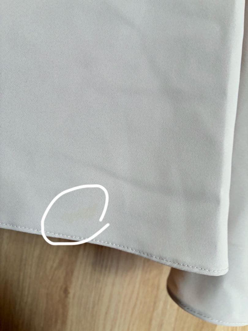 robe de fleurs glossy ロングドレス S ベージュ　シュガー