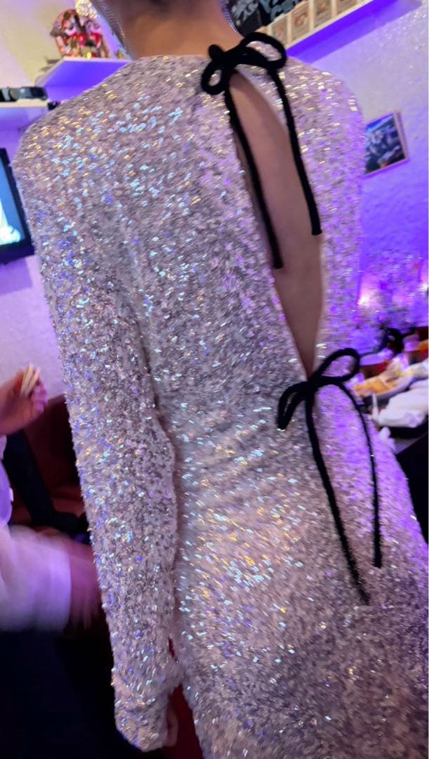 GANNI スパンコールドレス 二次会