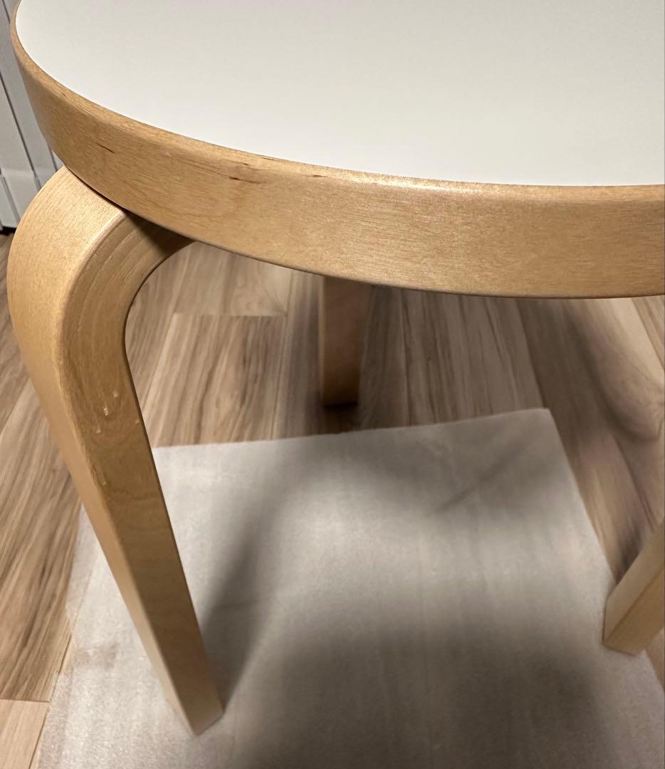 artekアルテックスツール60Stool3本脚ホワイト ラミネート2024年製