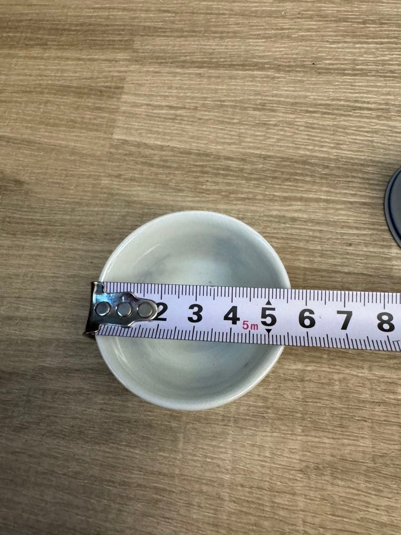 1519 中国骨董 成化年製銘 寿文湯呑5客 古美術品 時代物