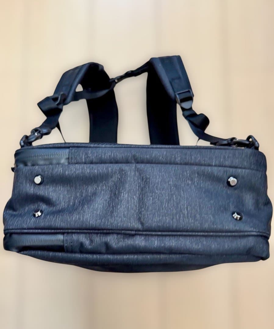 エース ガジェタブル ヘザー 耐水加工ビジネスバック ポケット多数