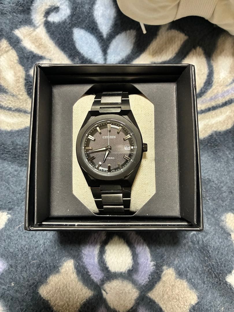 CITIZEN エコドライブ ソーラー電波腕時計 ブラック