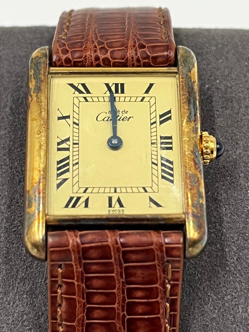 Cartier カルティエ タンク ヴェルメイユ 腕時計 　現状品