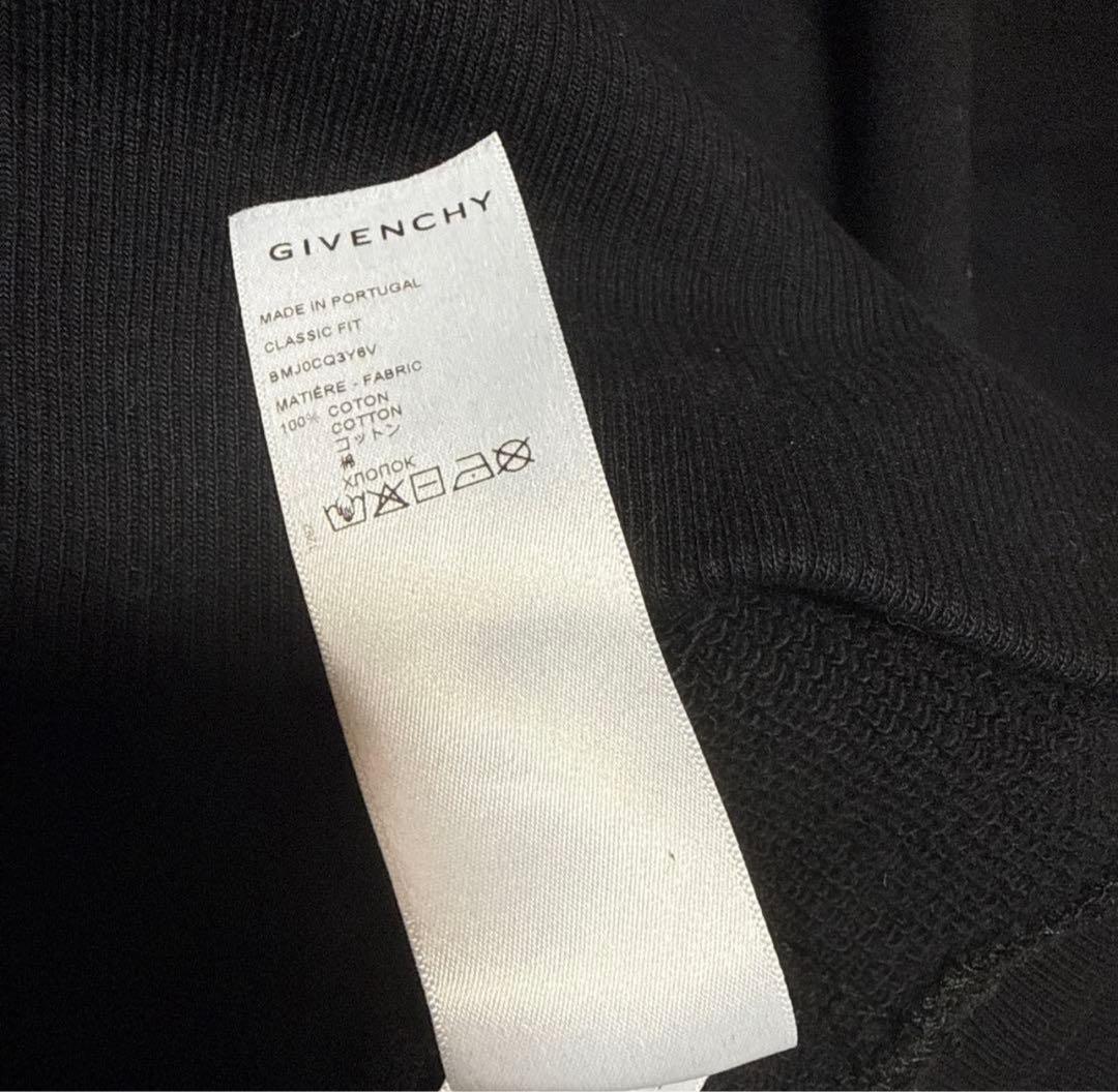 正規品 GIVENCHY ブラック 4G ロゴ刺繍 パーカー ジバンシー 美品