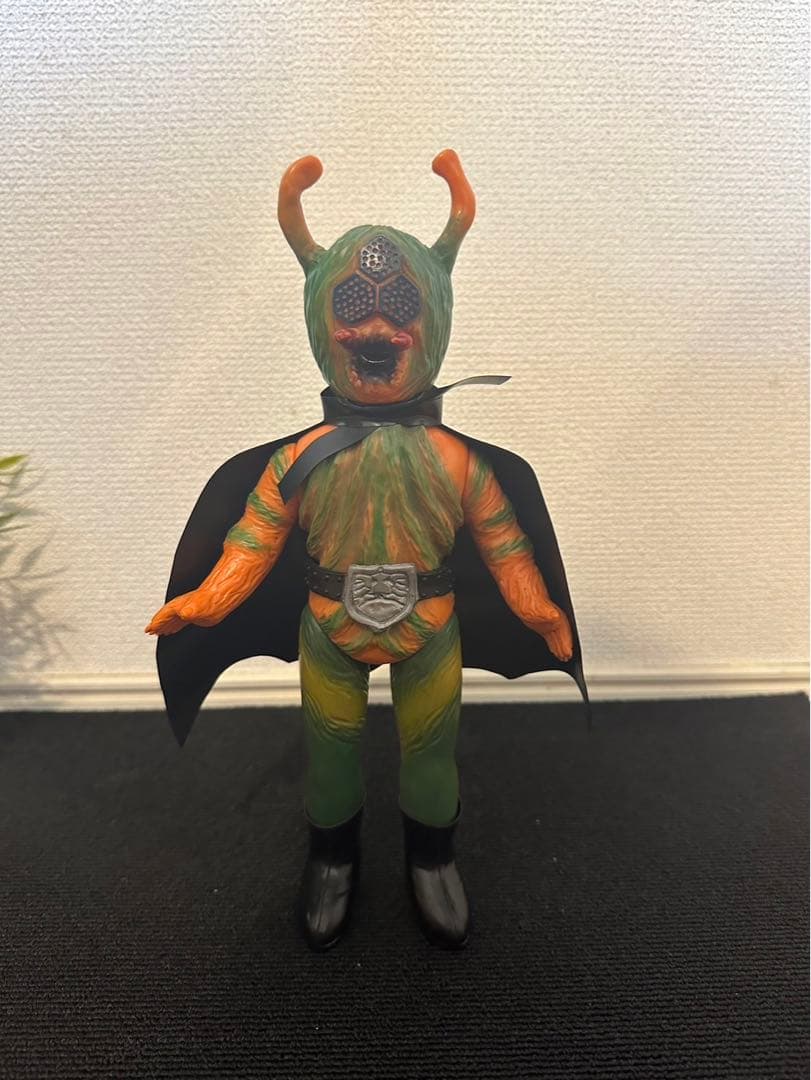 当時物 ポピー ミニソフビ 死神博士 怪人 仮面ライダー12cm