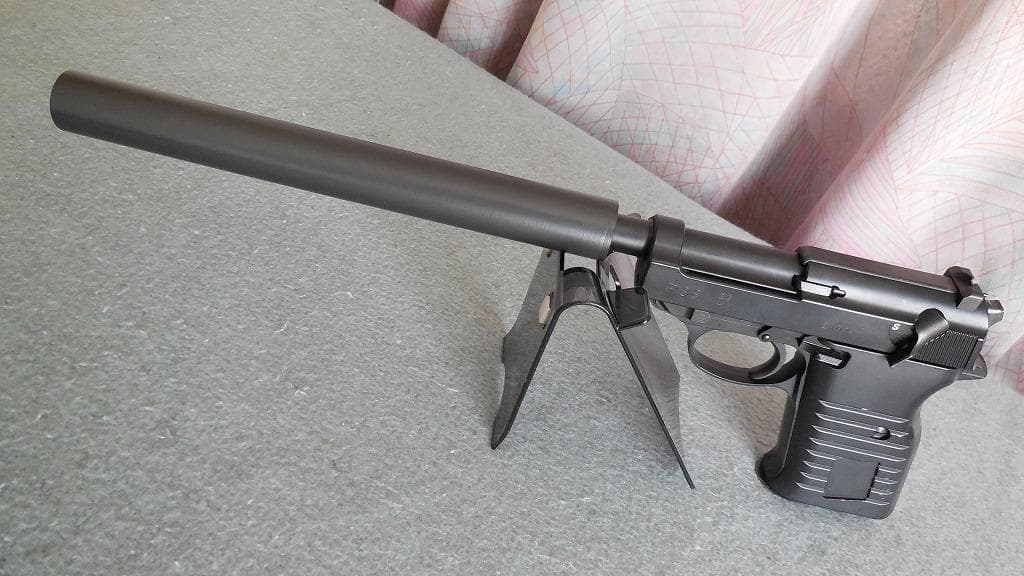 マルゼン　ワルサーP38　デタッチャブル専用　ロングサイレンサー　オリジナル品