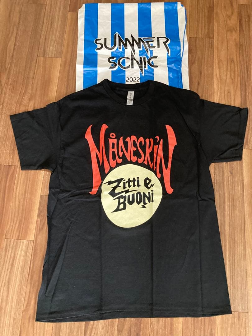 マネスキン Maneskin Tシャツ 日本限定 Rushツアー Lサイズ MÅNESKIN