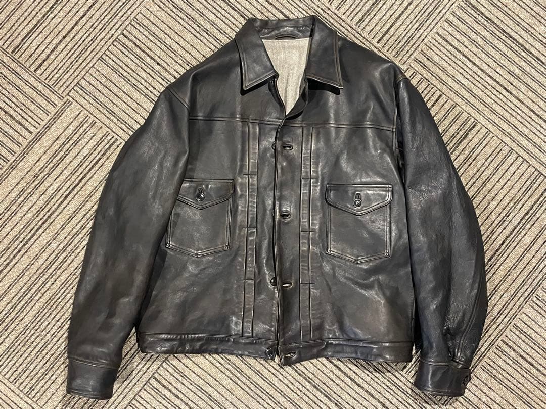 OLD JOE PATINA HORSE-HIDE JEAN JACKET 40 OLD JOE PATINA HORSE-HIDE