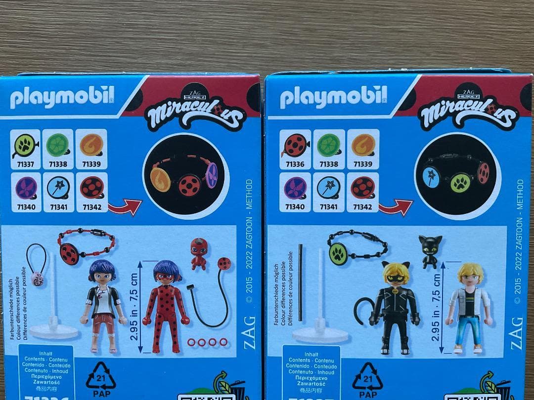 ミラキュラス レディバグ＆シャノワール・シール・人形・フランス