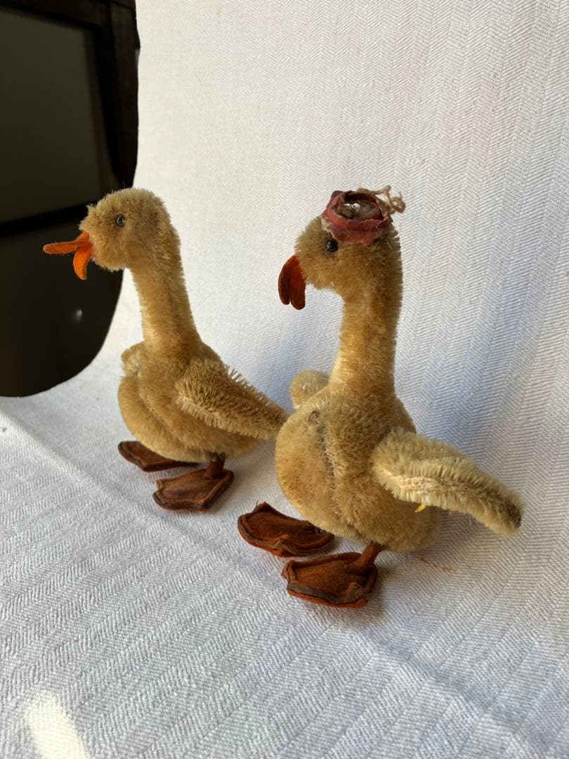 STEIFF DUCK シュタイフ アヒル ヒヨコ 希少 アンティークぬいぐるみ