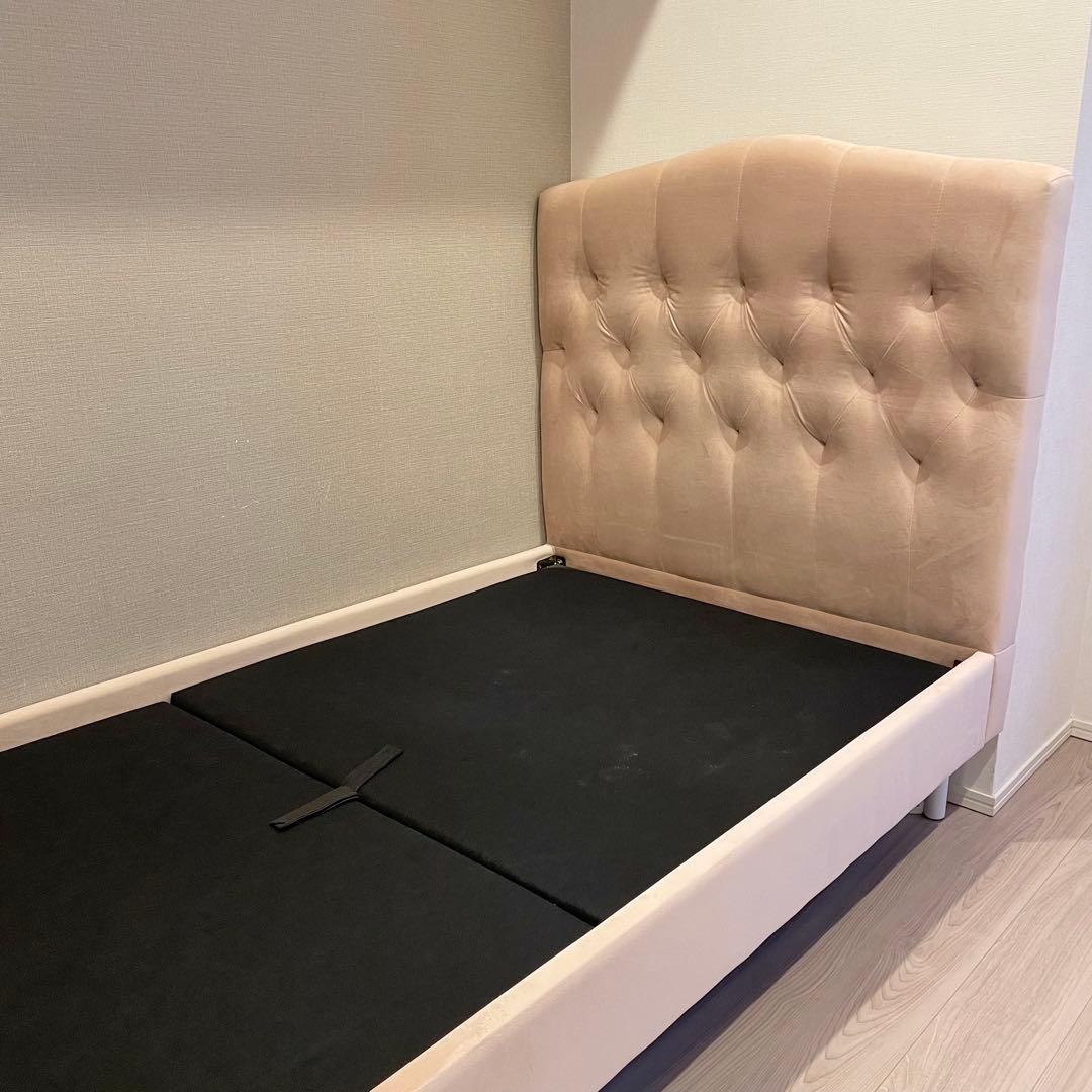 Francfrancフランフラン　ブリッサ ベッド ディンプル　シングル　ピンク