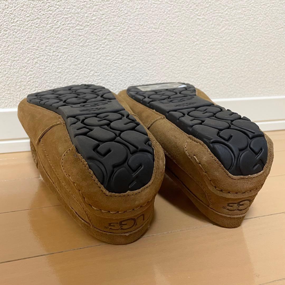 【未使用に近い】UGG アグ モカシン ASCOT ボア ブラウン 5775