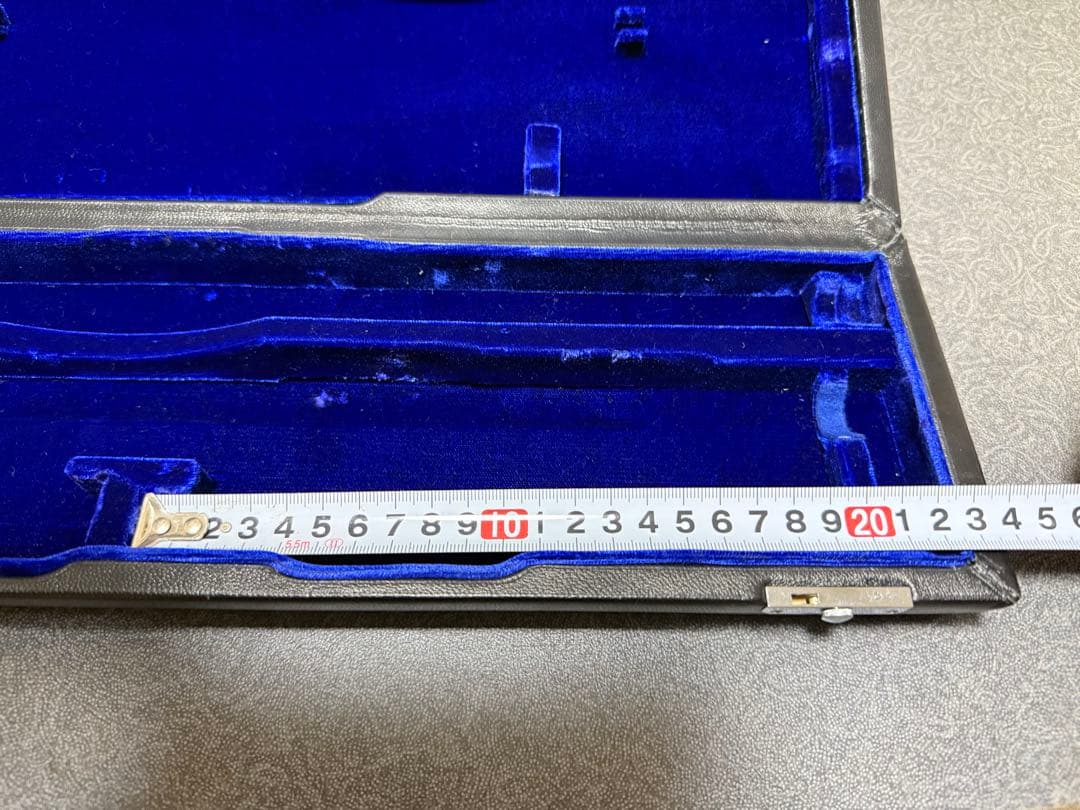 フルートとピッコロ　ダブルケース 黒 革張り