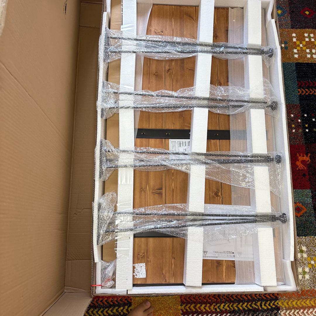 【値下げ中・即発送】LOWYA ダイニングテーブル 天然木 幅120cm